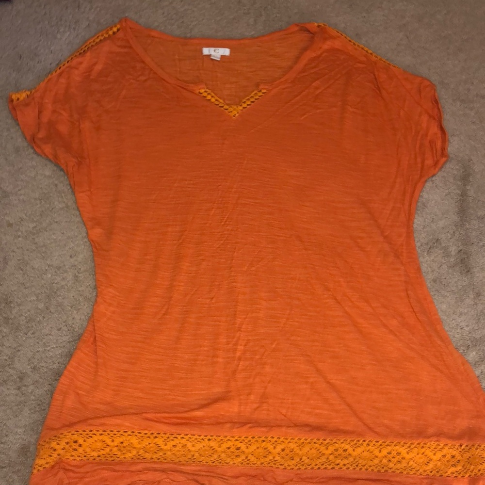 Charming Charlies Orange Tee